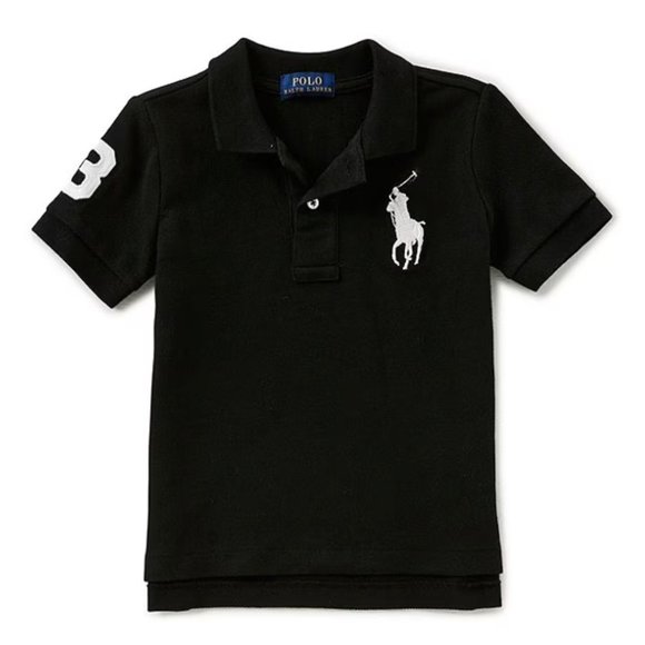 NWT Ralph Lauren Polo Big Pony Black Shirt 2T - Picture 1 of 6